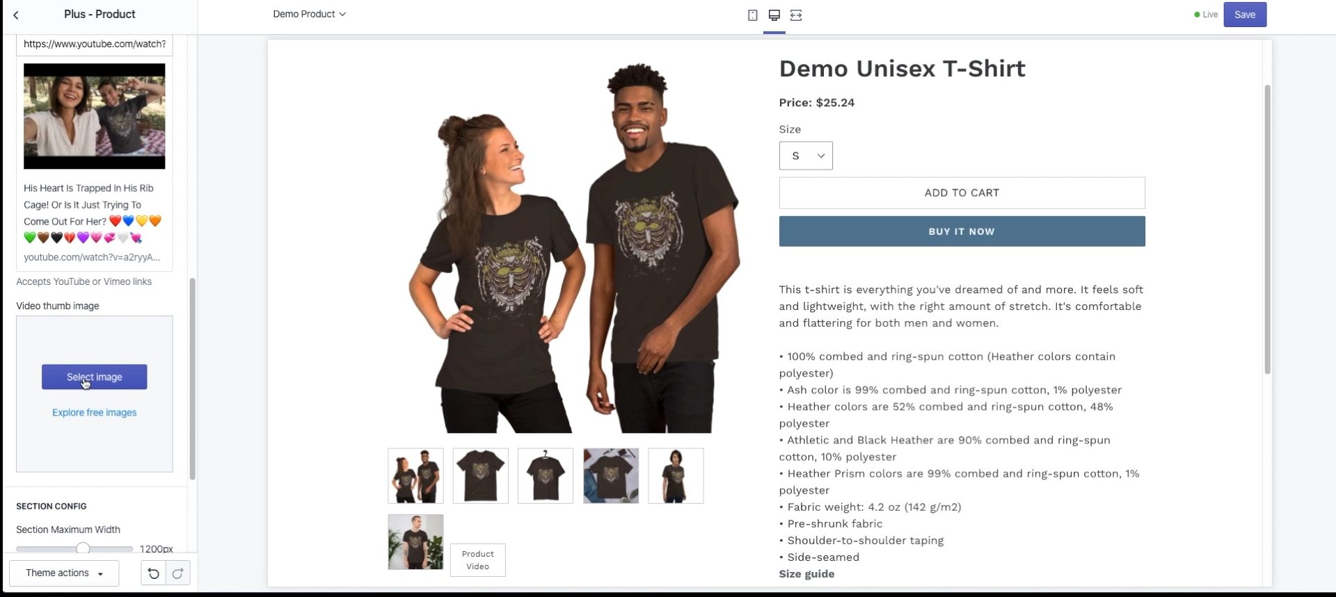 pluspage single product page