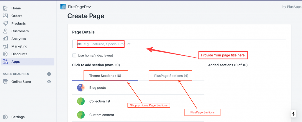 How to add home page sections in any page in your Shopify store