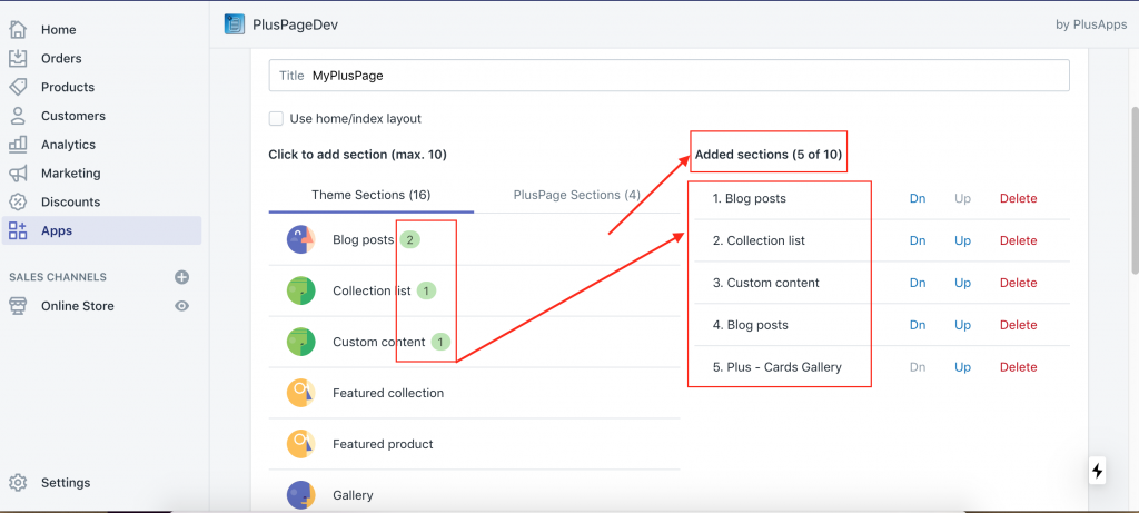 How to add home page sections in any page in your Shopify store