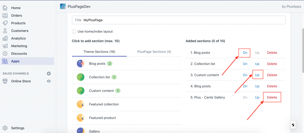 How to add home page sections in any page in your Shopify store